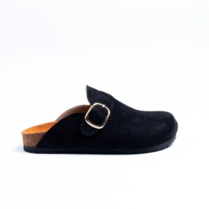 Suede Clogs Black