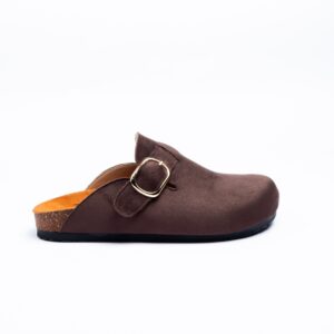 Suede Clogs Brown