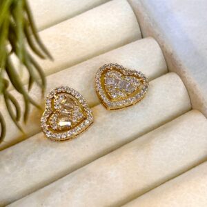 Solid heart rings